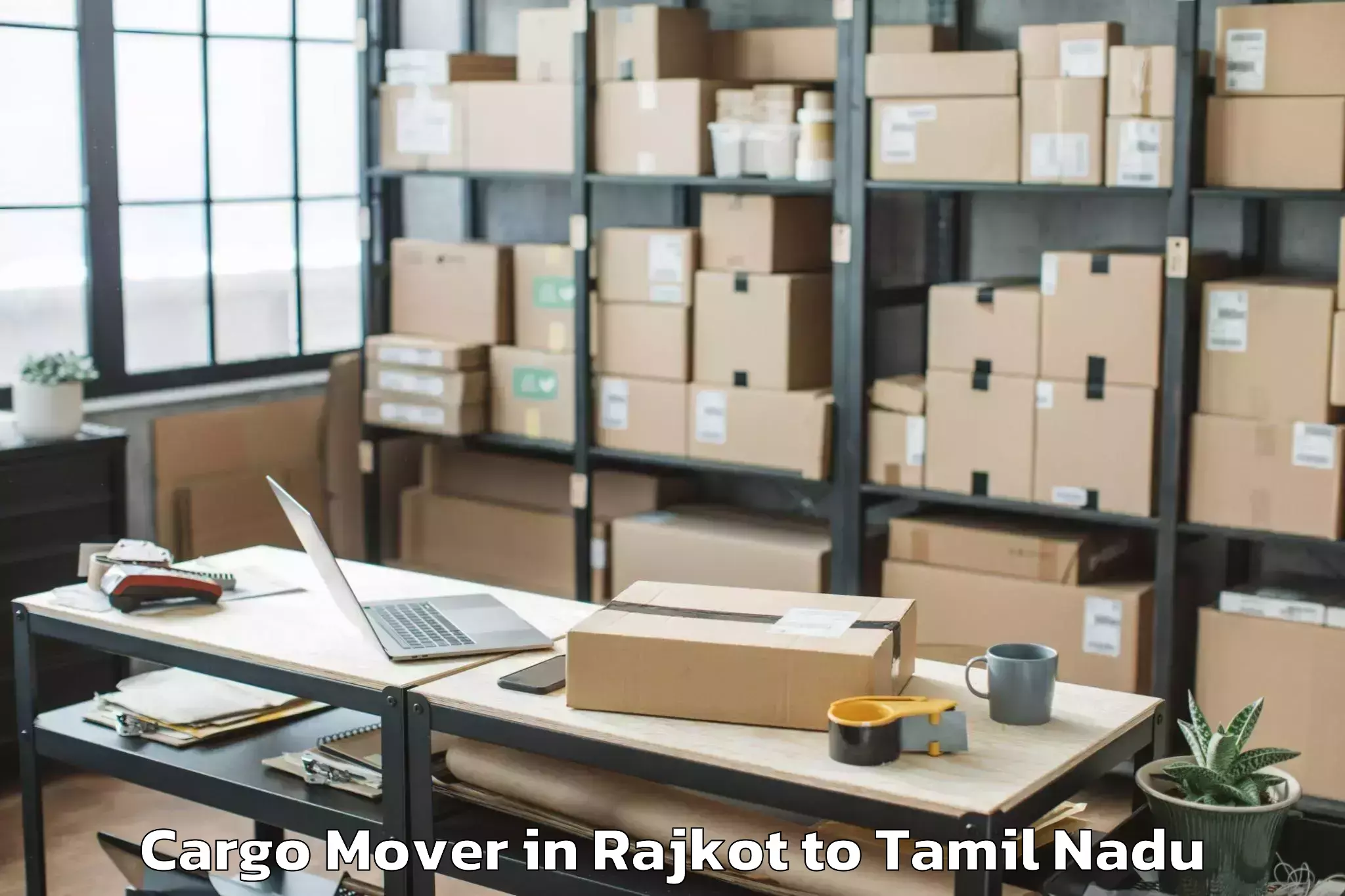 Easy Rajkot to Thiruverumbur Cargo Mover Booking